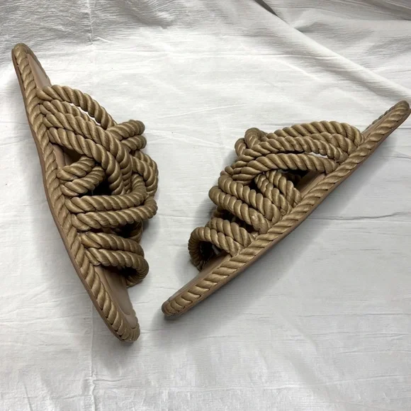 ASOS Design Rope Strap Sandals Espadrilles Slip On Size US 6 / EU 37 - Picture 7 of 12